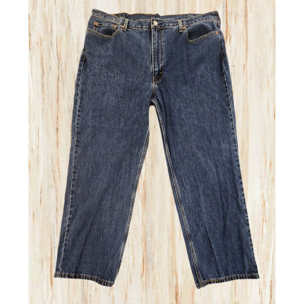 Levi's 550 Relaxed Fit Jeans 42x29 (27 actual) Medium Wash Denim Blue High Rise